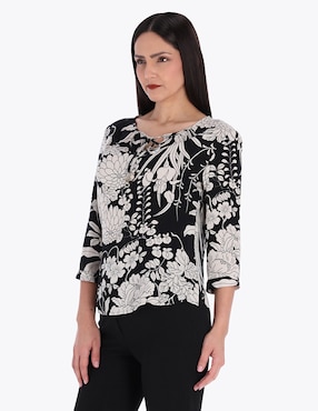 Blusa Charme Manga 3/4 Para Mujer