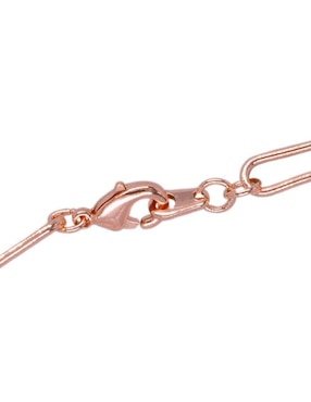 Pulsera Yoiko 18 K Infini con acabado baño de oro rosa