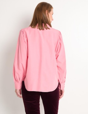 Blusa camisera Chico's manga larga para mujer