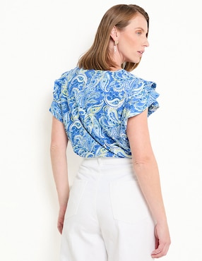 Blusa Chico's manga corta para mujer