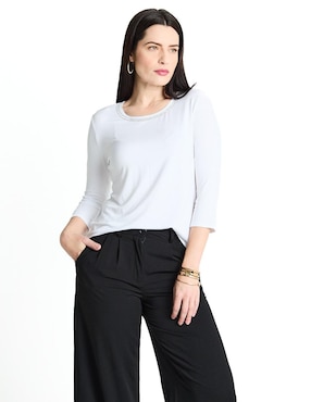 Blusa Charme Manga 3/4 Para Mujer