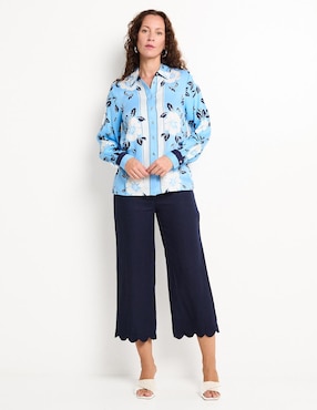 Blusa Talbots manga larga para mujer