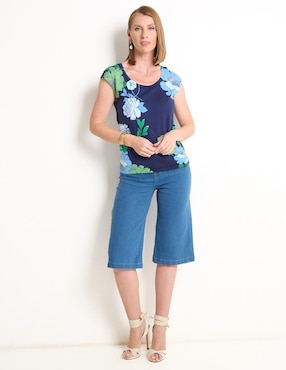 Suéter Talbots cuello redondo para mujer
