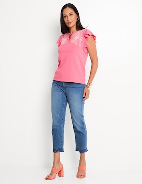 Playera manga corta Talbots para mujer