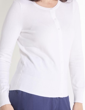 Suéter Talbots cuello redondo para mujer