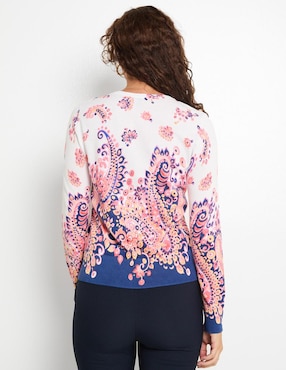 Suéter Talbots cuello redondo para mujer