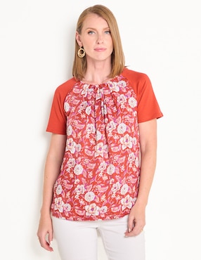 Blusa La Nun manga corta para mujer