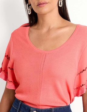 Suéter Chico's cuello redondo para mujer