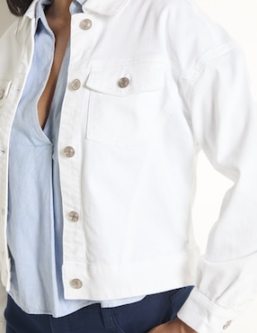 Chamarra casual Chico's de mezclilla para mujer
