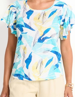 Blusa Chico's manga corta para mujer