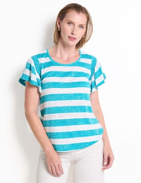 Blusa Chico's manga corta para mujer