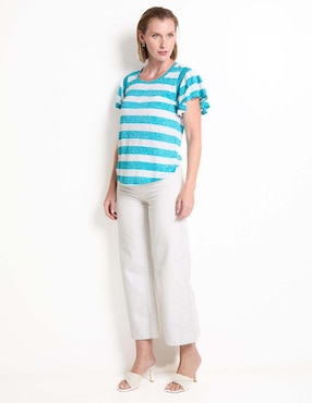 Blusa Chico's manga corta para mujer