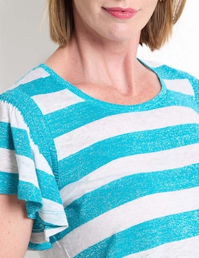 Blusa Chico's manga corta para mujer