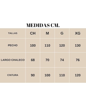 Chaleco Yaretni Moda para mujer