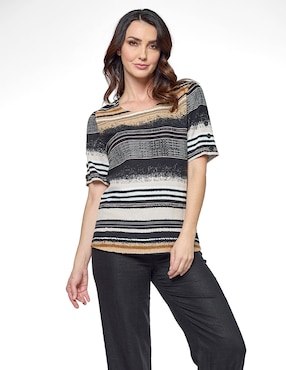 Blusa Damaia Atelier manga corta para mujer
