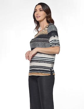 Blusa Damaia Atelier manga corta para mujer