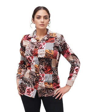 Blusa Eva Berry manga larga para mujer
