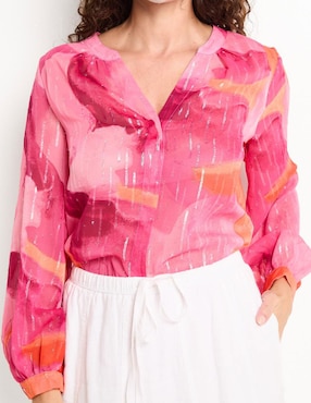 Blusa Chico's manga larga para mujer