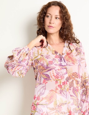 Blusa Chico's manga larga para mujer