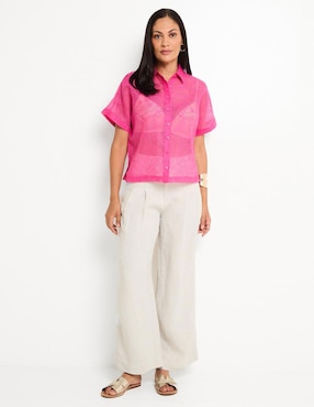 Blusa Chico's manga corta para mujer