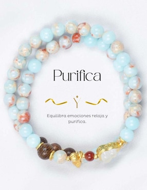 Pulsera Yoiko Shoushan Purifica con acabado pulido