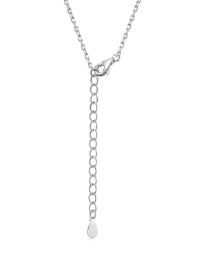 Collar de corazón Yoiko Cecil de plata P 925