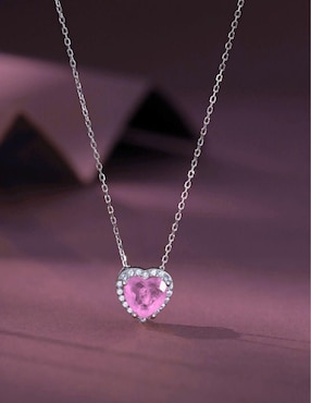 Collar de corazón Yoiko Cecil de plata P 925