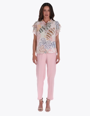 Blusa Charme manga corta para mujer