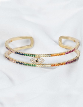 Brazalete Yoiko de baño de oro 14 K Mena