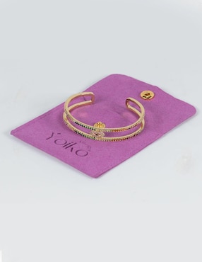 Brazalete Yoiko de baño de oro 14 K Mena