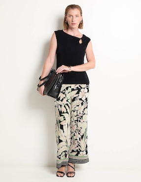 Pantalón relaxed Chico's amplio para mujer