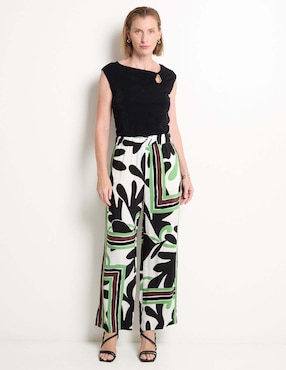 Pantalón relaxed Chico's amplio para mujer