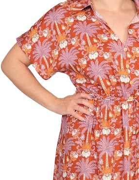 Vestido midi casual Duplan Petite Careyes para mujer