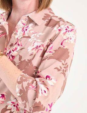 Blusa camisera Morango manga 3/4 para mujer