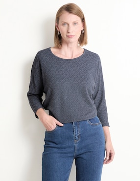 Blusa Chico's manga 3/4 para mujer