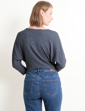 Blusa Chico's manga 3/4 para mujer