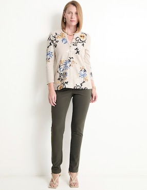 Blusa Chico's manga 3/4 para mujer