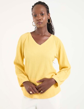 Blusa Chico's manga larga para mujer