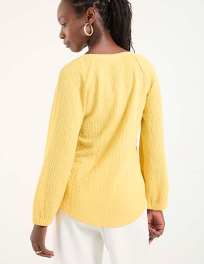 Blusa Chico's manga larga para mujer