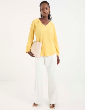 Blusa Chico's manga larga para mujer
