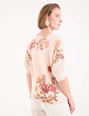 Suéter Chico's cuello redondo para mujer