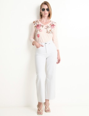 Blusa Chico's manga 3/4 para mujer