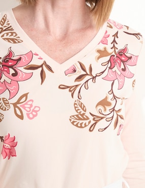 Blusa Chico's manga 3/4 para mujer