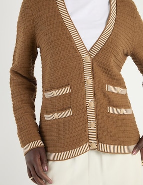 Suéter Talbots cuello V para mujer