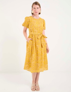 Vestido midi casual Talbots para mujer