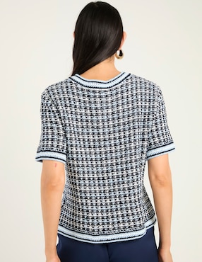 Suéter Talbots cuello redondo para mujer