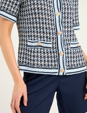 Suéter Talbots cuello redondo para mujer