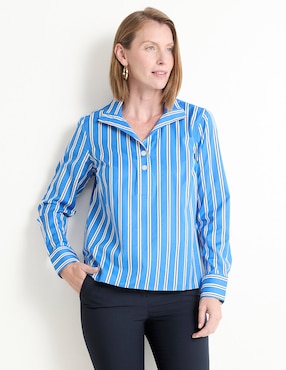 Blusa Talbots manga larga para mujer