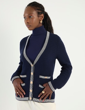 Suéter Talbots cuello V para mujer