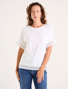 Blusa Morango manga corta para mujer